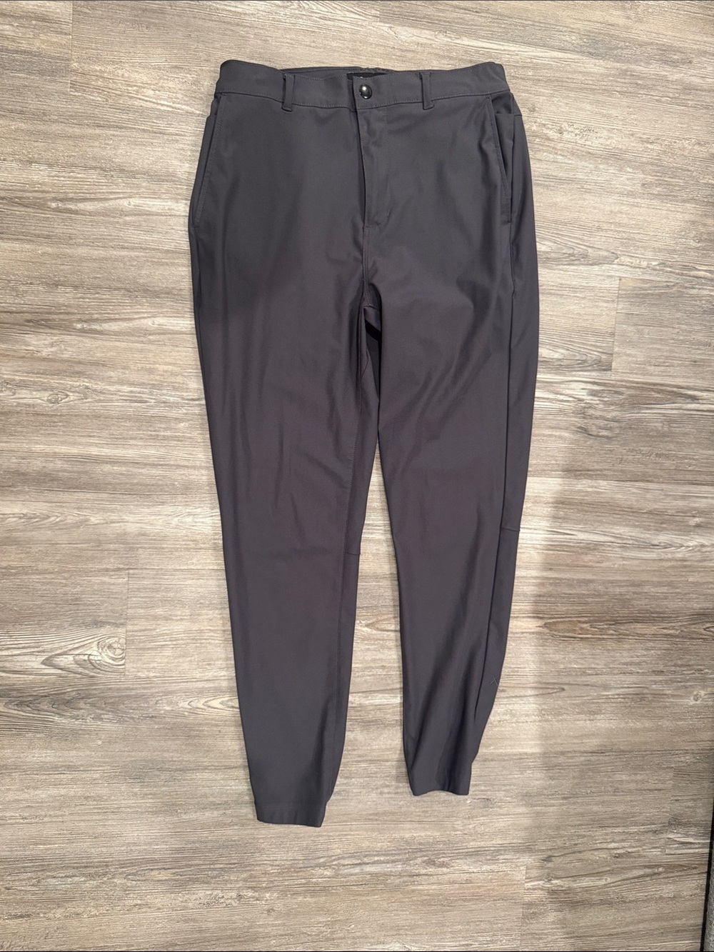 Cuts Clothing Men's Dark Gray Stretch Chinos